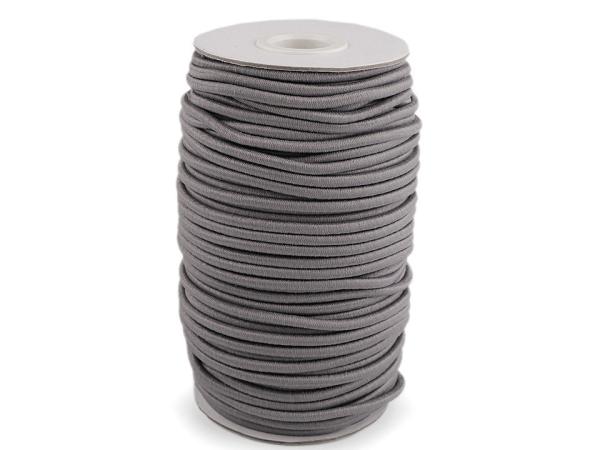 Gummikordel rund Ø3 mm MAGGIE - Grau